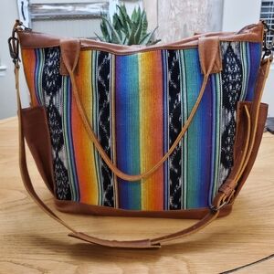 Nena &Co‎ Multicolor Striped Women's Bag 6 Hr Sale